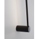 Sandy Black Aluminium & Acrylic LED 17 Watt 230 Volt 777Lm 3000K IP20 L: 6 W: 10 H: 60 cm 