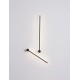 Sandy Black Aluminium & Acrylic LED 23 Watt 230 Volt 2725Lm 3000K IP20 L: 6 W: 10 H: 90 cm 