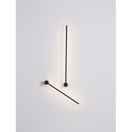 Sandy Black Aluminium & Acrylic LED 23 Watt 230 Volt 2725Lm 3000K IP20 L: 6 W: 10 H: 90 cm 