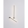 Sandy Black Aluminium & Acrylic LED 23 Watt 230 Volt 2725Lm 3000K IP20 L: 6 W: 10 H: 90 cm