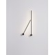 Sandy Black Aluminium & Acrylic LED 23 Watt 230 Volt 2725Lm 3000K IP20 L: 6 W: 10 H: 90 cm 