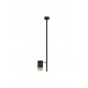 Black & Gold Aluminium LED GU10 1x10 Watt IP20 220-240 Volt Bulb Excluded D: 5.9 H: 62.2 cm 