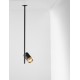 Black & Gold Aluminium LED GU10 1x10 Watt IP20 220-240 Volt Bulb Excluded D: 8 H: 64.3 cm 