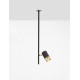 Black & Gold Aluminium LED GU10 1x10 Watt IP20 220-240 Volt Bulb Excluded D: 8 H: 64.3 cm 