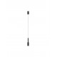 Sandy Black Aluminium LED 7 Watt 220-240 Volt 703Lm 3000K IP20 D: 4 H: 200 cm Adjustable Height 