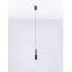 Sandy Black Aluminium LED 7 Watt 220-240 Volt 703Lm 3000K IP20 D: 4 H: 200 cm Adjustable Height 