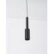 Sandy Black Aluminium LED 7 Watt 220-240 Volt 703Lm 3000K IP20 D: 4 H: 200 cm Adjustable Height 