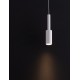 Sandy White Aluminium LED 7 Watt 220-240 Volt 703Lm 3000K IP20 D: 4 H: 200 cm Adjustable Height 