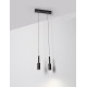 Sandy Black Aluminium LED 14 Watt 220-240 Volt 1121Lm 3000K IP20 L: 30 H: 200 cm Adjustable Height 