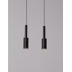 Sandy Black Aluminium LED 14 Watt 220-240 Volt 1121Lm 3000K IP20 L: 30 H: 200 cm Adjustable Height 