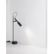 Sandy Black Aluminium LED 7W 220-240 Volt 703Lm 3000K IP20 Cable Length: 150 cm D: 10.5 H: 54.5 cm 