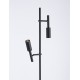 Sandy Black Aluminium LED 14W 220-240 Volt 1121Lm 3000K IP20 Cable Length: 180 cm D: 25 H: 161 cm 