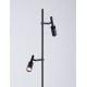 Sandy Black Aluminium LED 14W 220-240 Volt 1121Lm 3000K IP20 Cable Length: 180 cm D: 25 H: 161 cm 