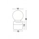Smoky Glass Brass & Gray Metal Base LED E14 1x5 Watt 230 Volt IP20 Bulb Excluded D: 15 W: 10 H: 24 cm 
