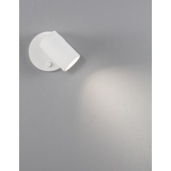 Sandy White Aluminium Switch On/Off LED GU10 1x10 Watt IP20 220-240 Volt Bulb Excluded D: 5.7 H1: 9 H2: 10.5 cm 