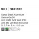 Sandy Black Aluminium Switch On/Off LED GU10 1x10 Watt IP20 220-240 Volt Bulb Excluded D: 5.7 H1: 9 H2: 10.5 cm 