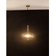 Sandy Gold Metal & Clear Glass LED G9 1x5 Watt 230 Volt IP20 Bulb Excluded D: 24 H: 191 cm Adjustable Height 