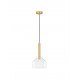 Sandy Gold Metal & Clear Glass LED G9 1x5 Watt 230 Volt IP20 Bulb Excluded D: 20 H: 191 cm Adjustable Height 