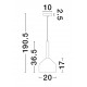 Sandy Gold Metal & Clear Glass LED G9 1x5 Watt 230 Volt IP20 Bulb Excluded D: 20 H: 191 cm Adjustable Height 