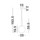 Sandy Gold Metal & Clear Glass LED G9 1x5 Watt 230 Volt IP20 Bulb Excluded 19.5 D: 20 H: 191 cm Adjustable Height 