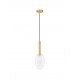Sandy Gold Metal & Clear Glass LED G9 1x5 Watt 230 Volt IP20 Bulb Excluded D: 14 H: 179 cm Adjustable Height 