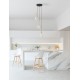 Sandy Gold Metal & Clear Glass LED G9 3x5 Watt 230 Volt IP20 Bulb Excluded D: 50 H: 191 cm Adjustable Height 