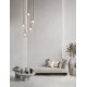 Sandy Gold Metal & Clear Glass LED G9 5x5 Watt 230 Volt IP20 Bulb Excluded D: 60 H: 191 cm Adjustable Height 