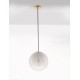 Brass Gold Metal & Gradient White Glass LED E27 1x12 Watt 230 Volt IP20 Bulb Excluded D: 30 H: 120 cm Adjustable Height 