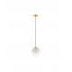 Brass Gold Metal & Gradient White Glass LED E27 1x12 Watt 230 Volt IP20 Bulb Excluded D: 20 H: 120 cm Adjustable Height 