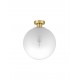 Brass Gold Metal & Gradient White Glass LED E27 1x12 Watt 230 Volt IP20 Bulb Excluded D: 30 H: 35.5 cm 