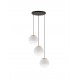 Brass Gold Metal & Gradient White Glass LED E27 3x12 Watt 230 Volt IP20 Bulb Excluded D: 30 H: 120 cm Adjustable Height 
