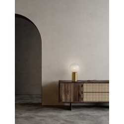 Brass Gold Metal & Gradient White Glass LED E27 1x12 Watt 230 Volt IP20 Bulb Excluded Cable Length: 190 cm D: 20 H: 35.5 cm 