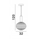 Matt Gold Metal & Milky White Structured Glass LED E27 1x12 Watt 230 Volt IP20 Bulb Excluded 32 D: 32 H: 120 cm Adjustable heig