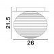 Matt Gold Metal & Milky White Structured Glass LED E27 1x12 Watt 230 Volt IP20 Bulb Excluded D: 26 H: 21.5 cm 