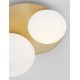 Matt Gold Metal & Milky White Structured Glass LED E14 1x5 Watt LED E27 1x12 Watt 230 Volt IP20 Bulb Excluded L: 45 W: 35 H: 21.