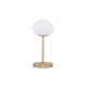 Matt Gold Metal & Milky White Structured Glass LED E14 1x5 Watt 230 Volt IP20 Bulb Excluded Cable Length: 190 cm D: 18 H: 38 cm 