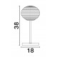 Matt Gold Metal & Milky White Structured Glass LED E14 1x5 Watt 230 Volt IP20 Bulb Excluded Cable Length: 190 cm D: 18 H: 38 cm 