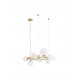 Opal Glass & Matt Gold Metal LED G9 11x5 Watt 230 Volt IP20 Bulb Excluded Two Ways Of Mounting L: 65 W: 52.8 H: 120 cm BOTH HANG