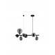 Matt Black Metal & Smoky Glass LED G9 7x5 Watt 230 Volt IP20 Bulb Excluded L: 65 W: 28.9 H: 120 cm Adjustable height 