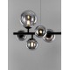 Matt Black Metal & Smoky Glass LED G9 7x5 Watt 230 Volt IP20 Bulb Excluded L: 65 W: 28.9 H: 120 cm Adjustable height 