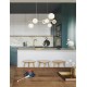 Opal Glass & Matt Gold Metal LED G9 7x5 Watt 230 Volt IP20 Bulb Excluded L: 65 W: 28.9 H: 120 cm Adjustable height 