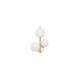 Opal Glass & Matt Gold Metal LED G9 3x5 Watt 230 Volt IP20 Bulb Excluded L: 23 W: 19 H: 32 cm 