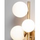 Opal Glass & Matt Gold Metal LED G9 3x5 Watt 230 Volt IP20 Bulb Excluded L: 23 W: 19 H: 32 cm 