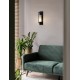 Black Metal & Opal Glass LED E27 1x12 Watt 230 Volt IP20 Bulb Excluded L: 13 W: 14.7 H: 63 cm 