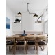 Sandy Black Metal Outside Gold Metal Inside LED E27 2x12 Watt 230 Volt IP20 Bulb Excluded L: 113 W: 19 H: 70 cm Fixed height Adj