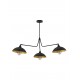Sandy Black Metal Outside Gold Metal Inside LED E27 3x12 Watt 230 Volt IP20 Bulb Excluded D: 113 H: 70 cm Fixed height Adjustabl