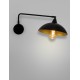 Sandy Black Metal Outside Gold Metal Inside LED E27 1x12 Watt 230 Volt IP20 Bulb Excluded L: 27 W: 60 H: 19 cm Adjustable 