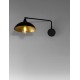 Sandy Black Metal Outside Gold Metal Inside LED E27 1x12 Watt 230 Volt IP20 Bulb Excluded L: 27 W: 60 H: 19 cm Adjustable 