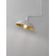 Sandy White Metal Outside Gold Metal Inside LED E27 1x12 Watt 230 Volt IP20 Bulb Excluded L: 40 W: 27 H: 120 cm Fixed height Adj