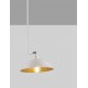 Sandy White Metal Outside Gold Metal Inside LED E27 1x12 Watt 230 Volt IP20 Bulb Excluded L: 40 W: 27 H: 120 cm Fixed height Adj